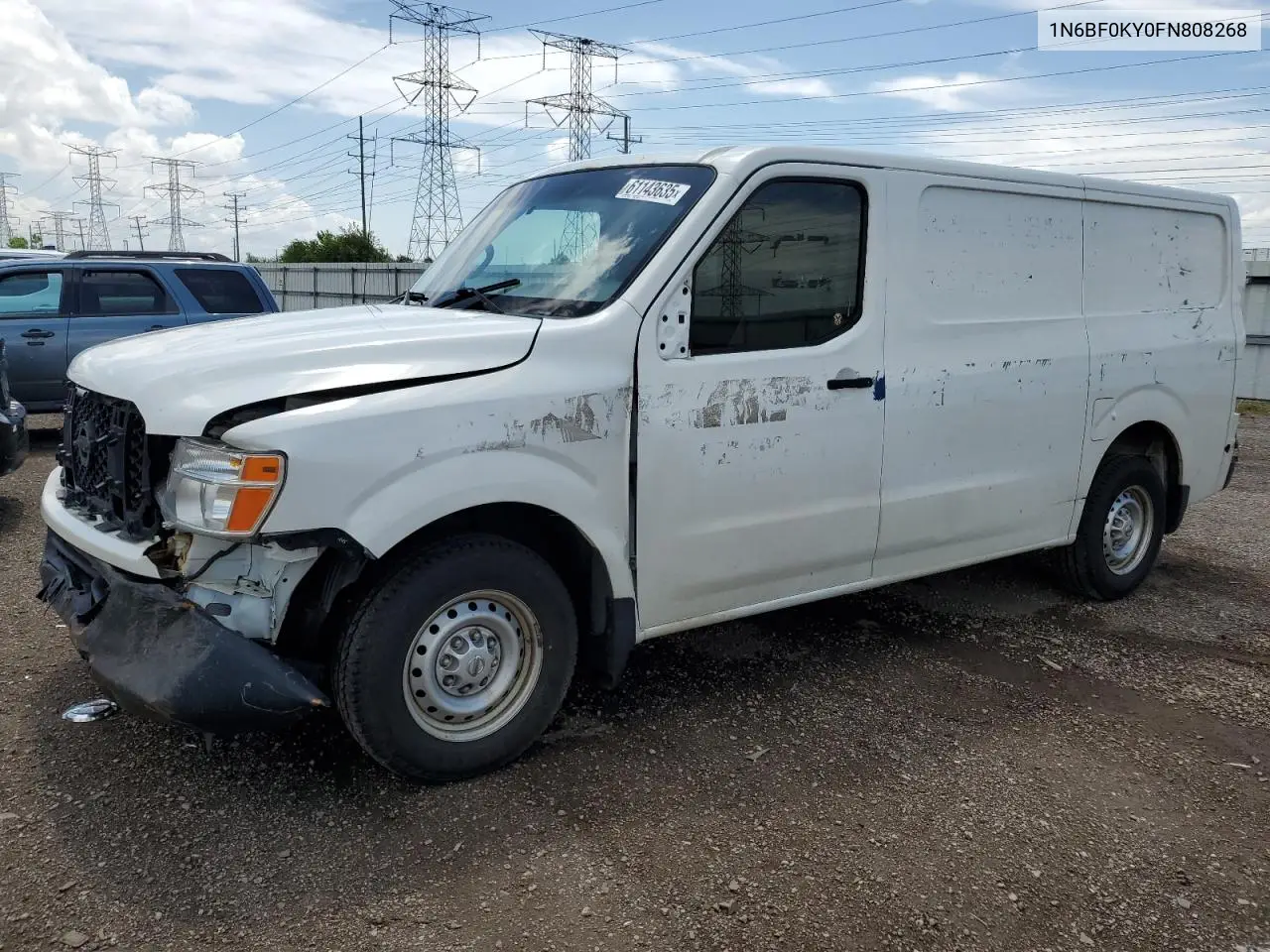 2015 Nissan Nv 1500 VIN: 1N6BF0KY0FN808268 Lot: 61143635