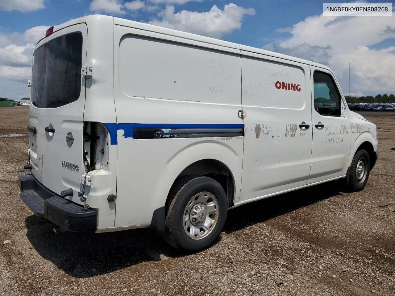 2015 Nissan Nv 1500 VIN: 1N6BF0KY0FN808268 Lot: 61143635