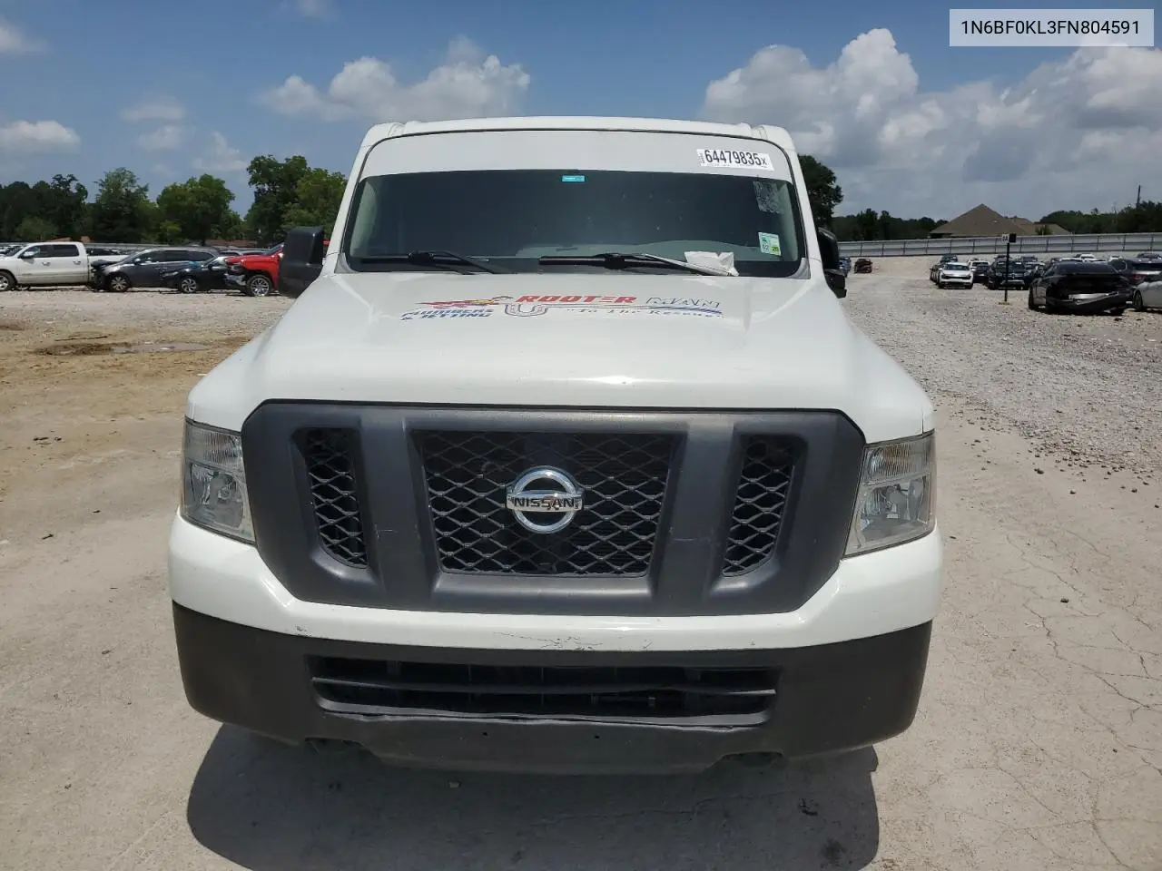2015 Nissan Nv 1500 VIN: 1N6BF0KL3FN804591 Lot: 64479835