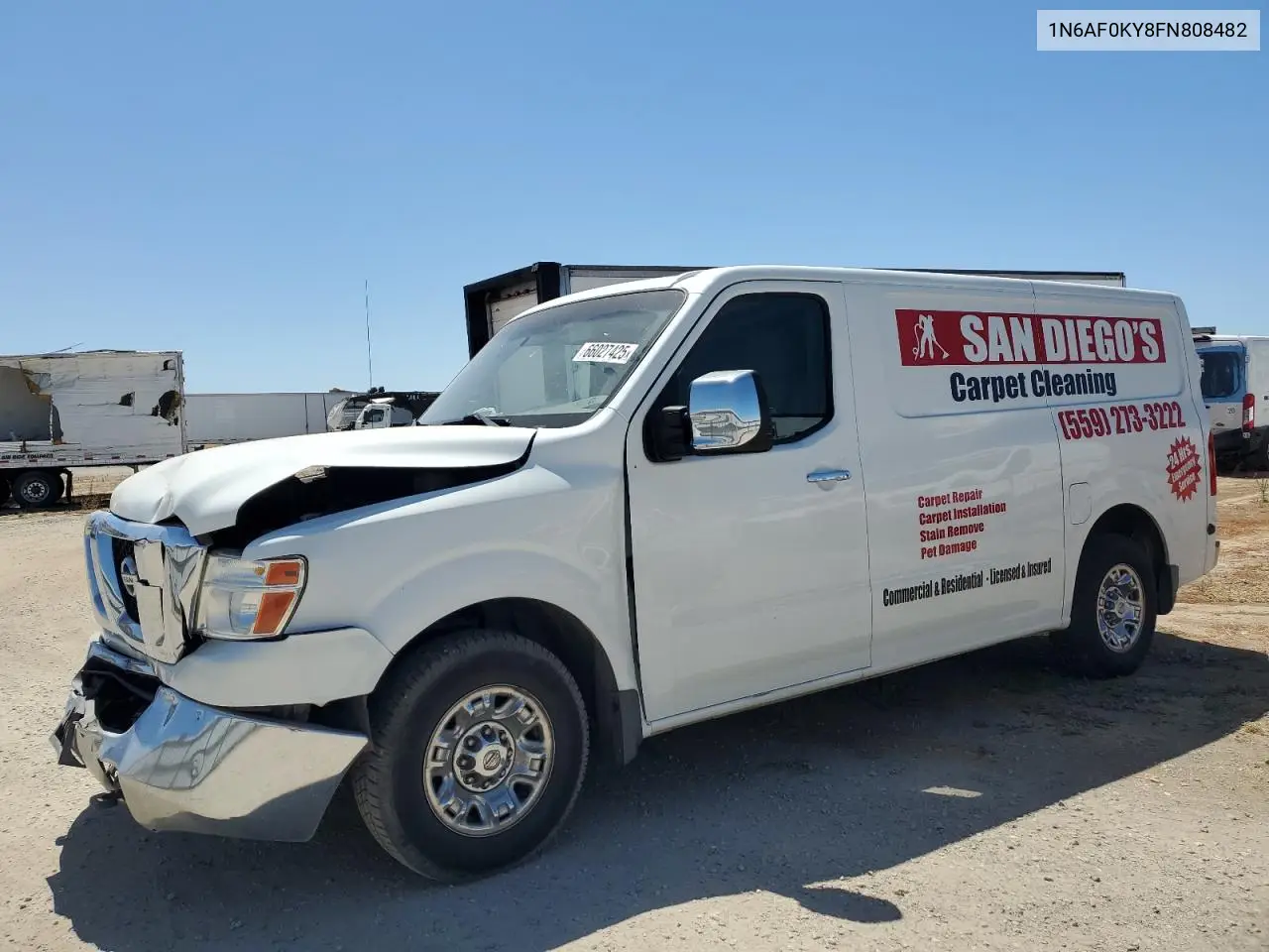 2015 Nissan Nv 2500 VIN: 1N6AF0KY8FN808482 Lot: 66027425