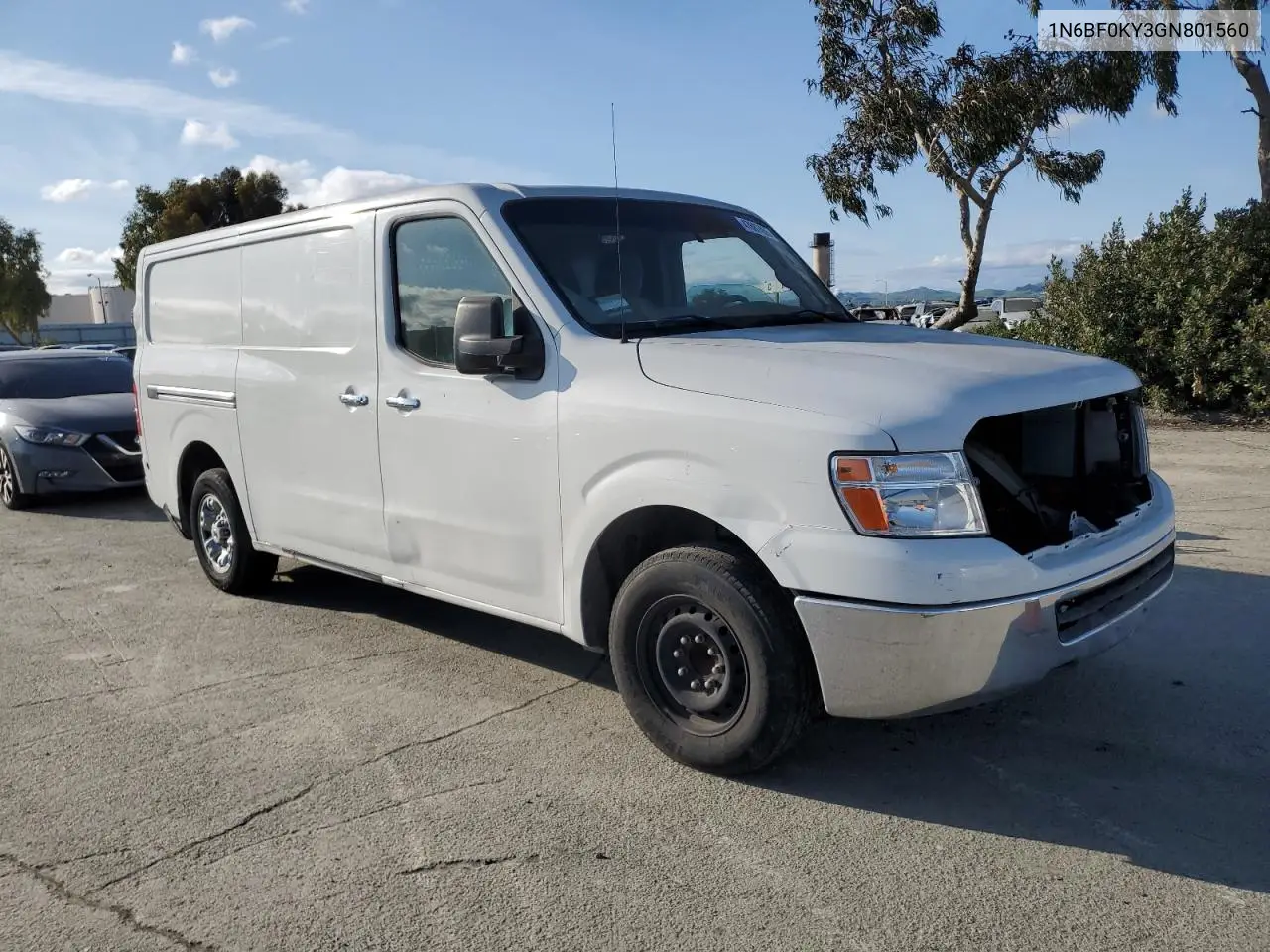 2016 Nissan Nv 1500 S VIN: 1N6BF0KY3GN801560 Lot: 47687455