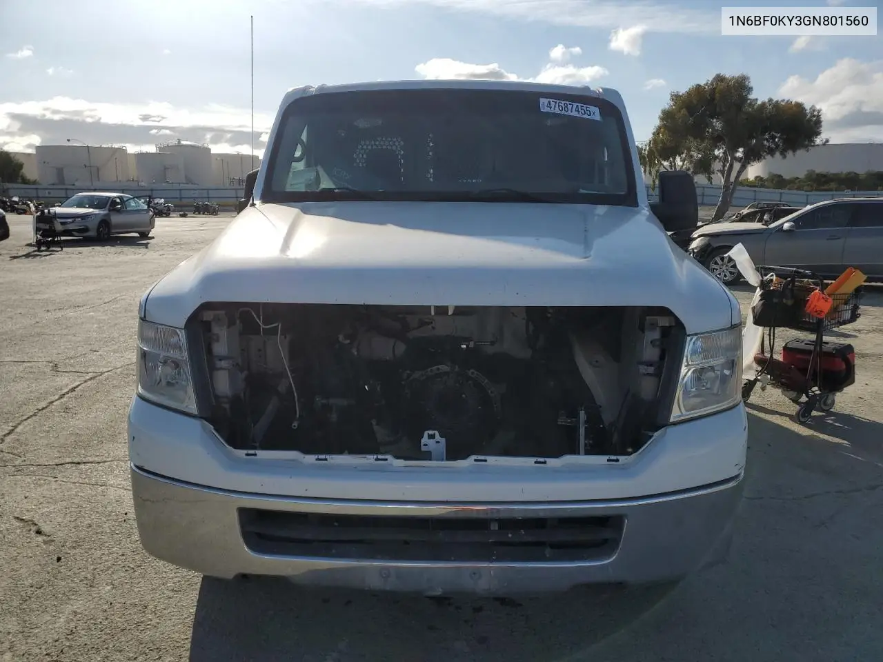 2016 Nissan Nv 1500 S VIN: 1N6BF0KY3GN801560 Lot: 47687455