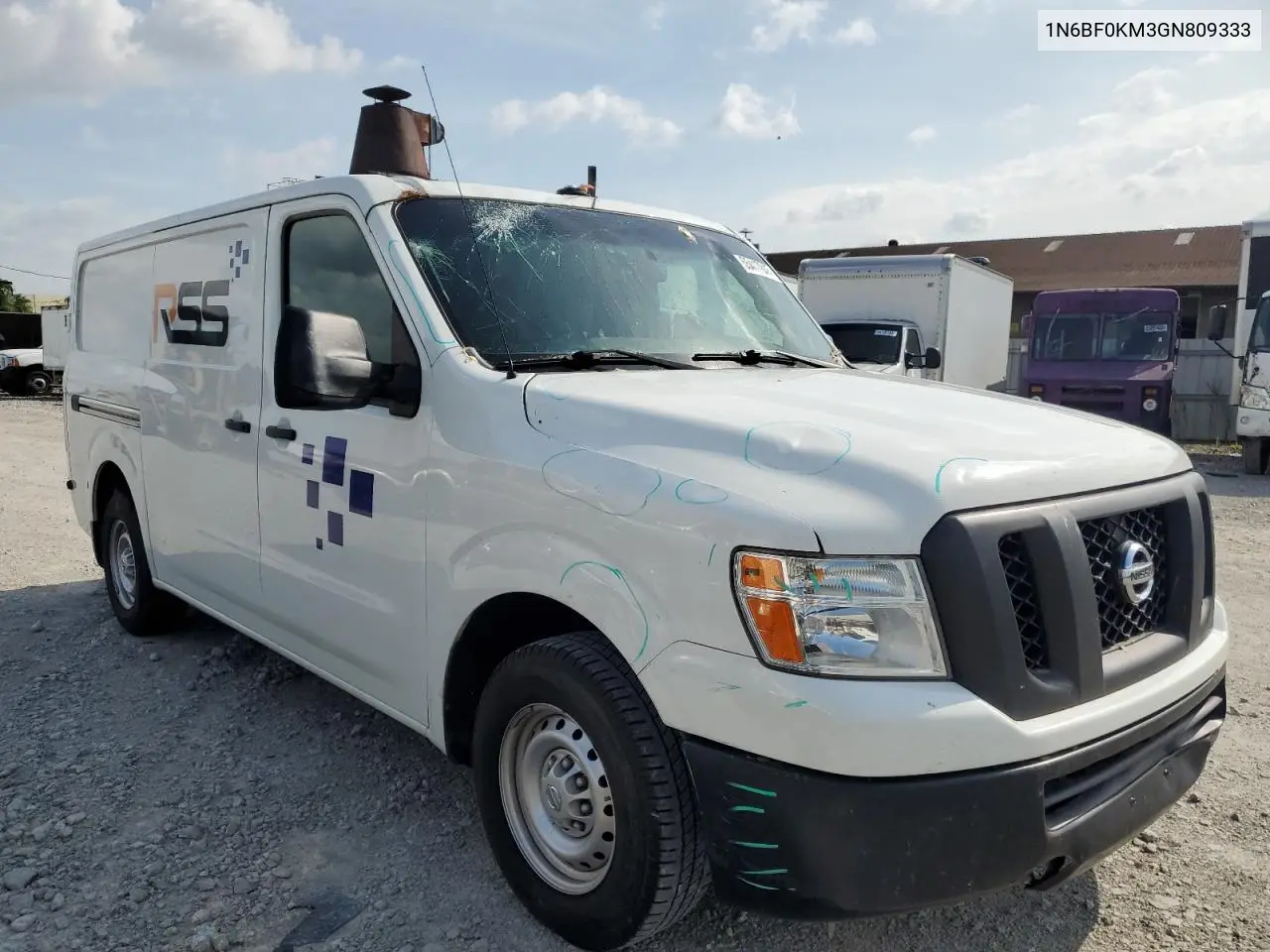 2016 Nissan Nv 1500 S VIN: 1N6BF0KM3GN809333 Lot: 55417845