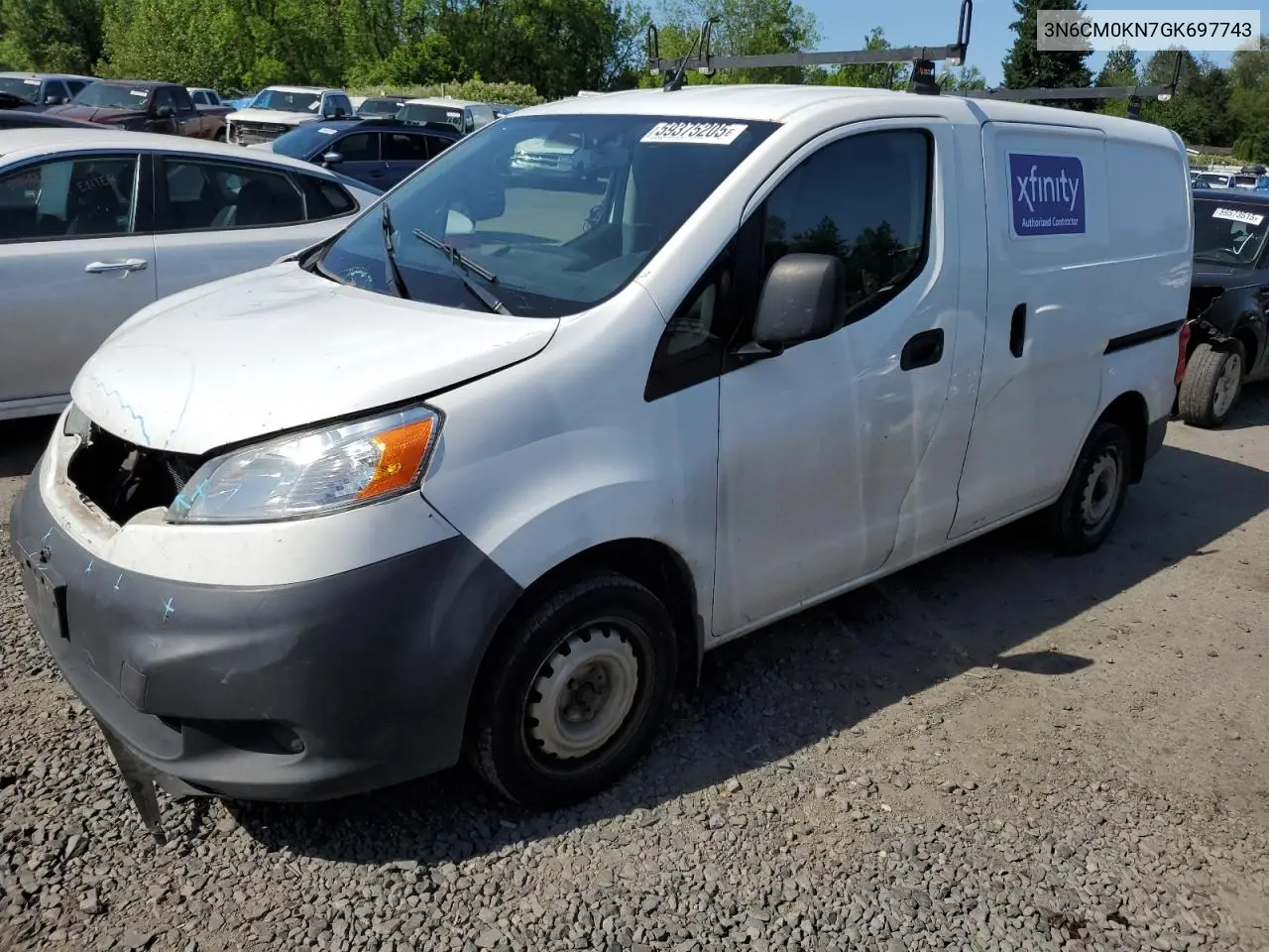2016 Nissan Nv200 2.5S VIN: 3N6CM0KN7GK697743 Lot: 59375205