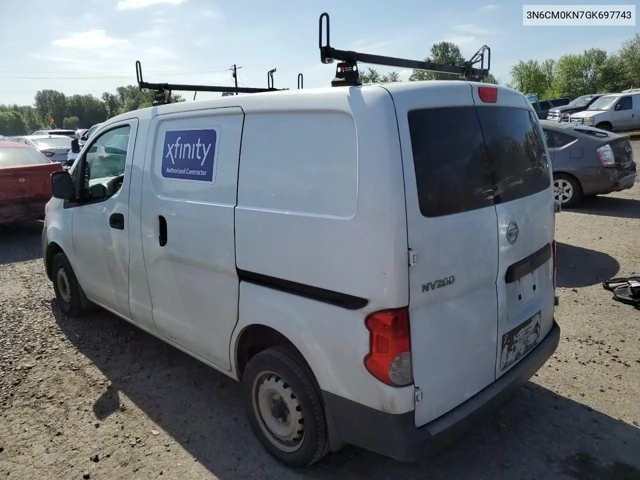 2016 Nissan Nv200 2.5S VIN: 3N6CM0KN7GK697743 Lot: 59375205