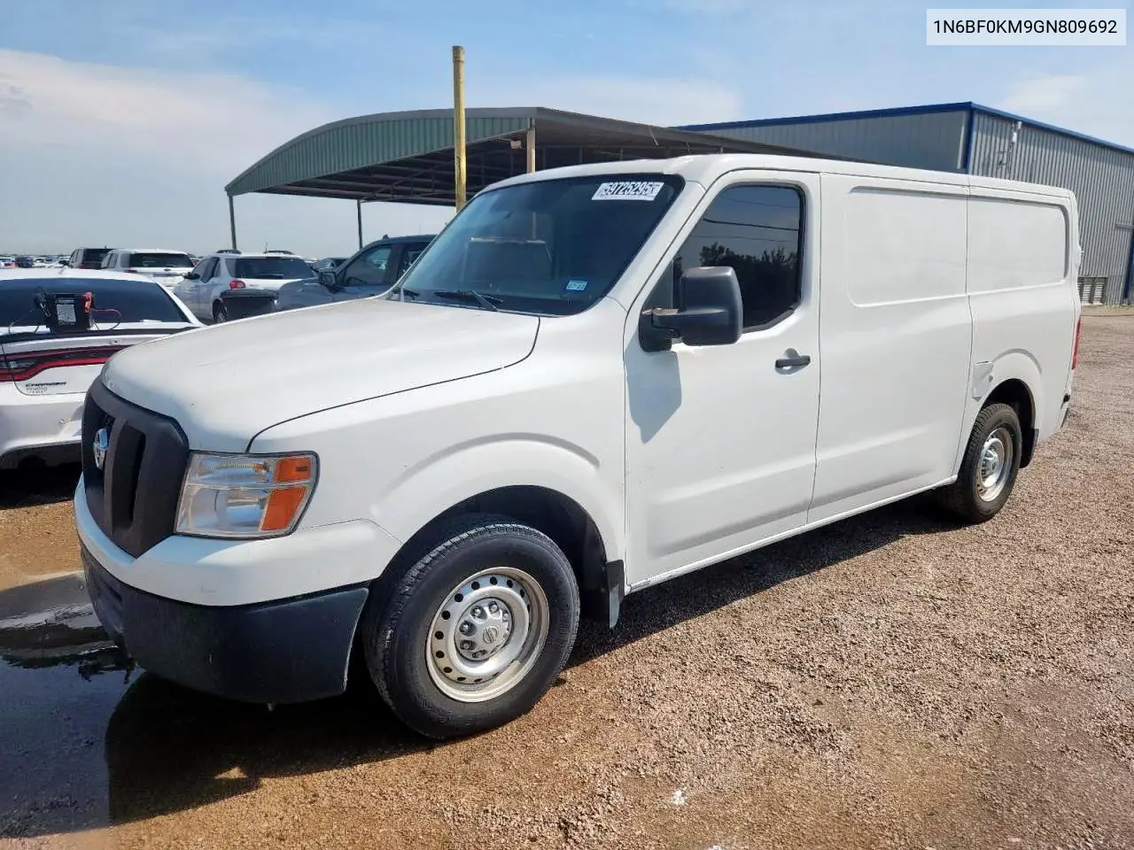2016 Nissan Nv 1500 S VIN: 1N6BF0KM9GN809692 Lot: 59725295