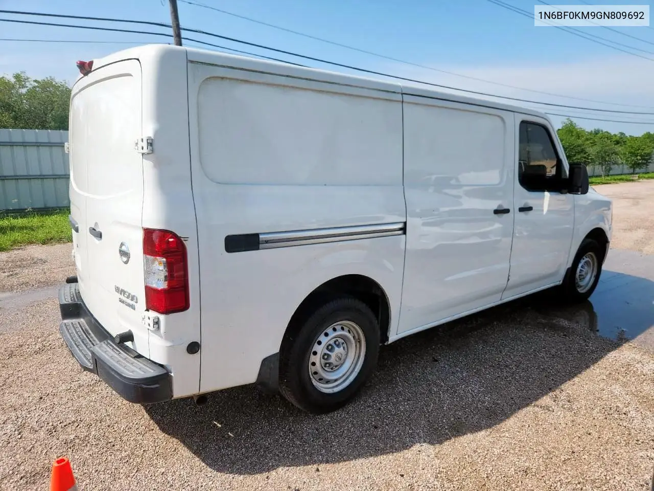 2016 Nissan Nv 1500 S VIN: 1N6BF0KM9GN809692 Lot: 59725295