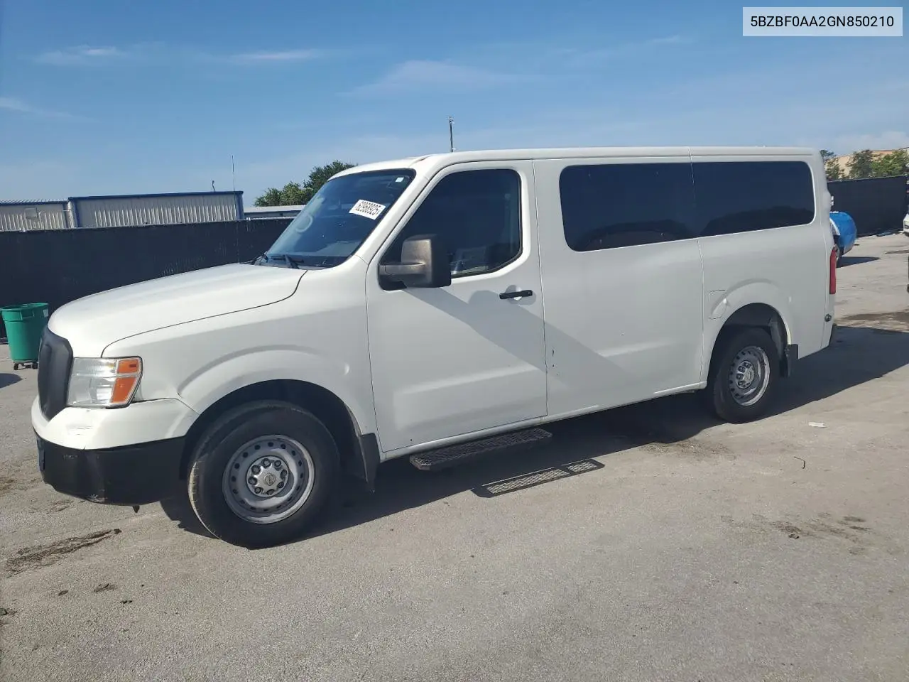 2016 Nissan Nv 3500 S VIN: 5BZBF0AA2GN850210 Lot: 62968925