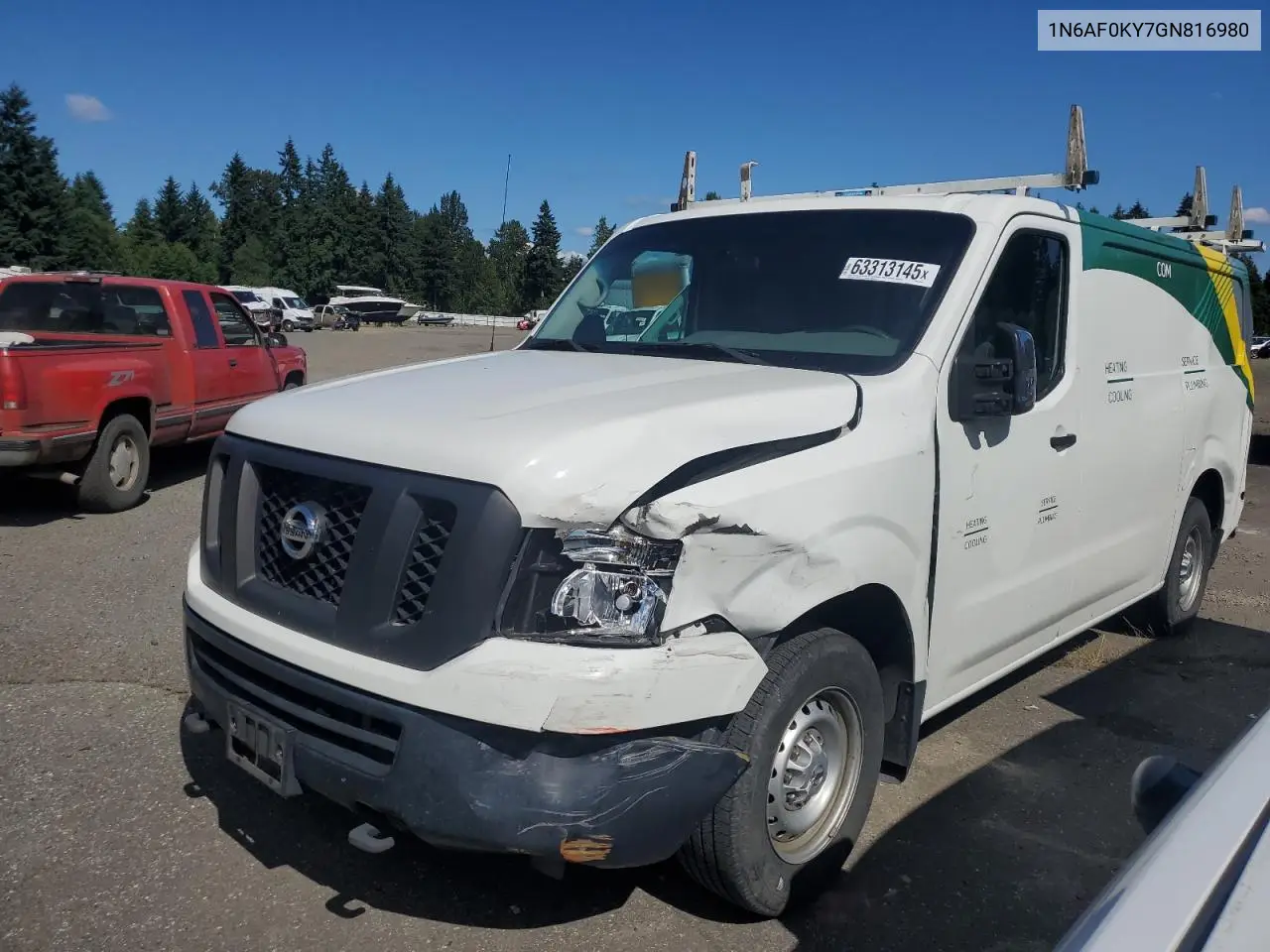 2016 Nissan Nv 2500 S VIN: 1N6AF0KY7GN816980 Lot: 63313145