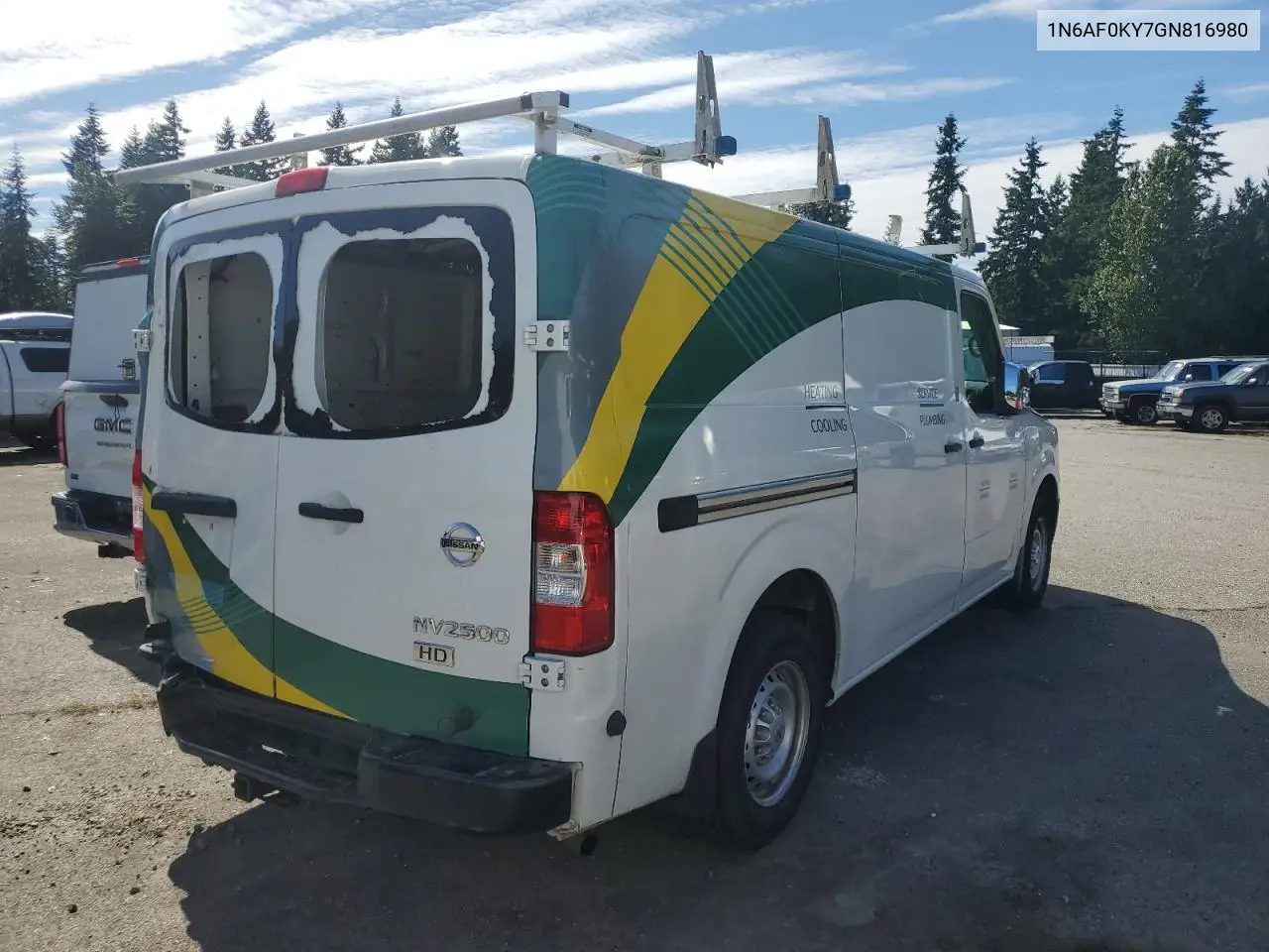 2016 Nissan Nv 2500 S VIN: 1N6AF0KY7GN816980 Lot: 63313145