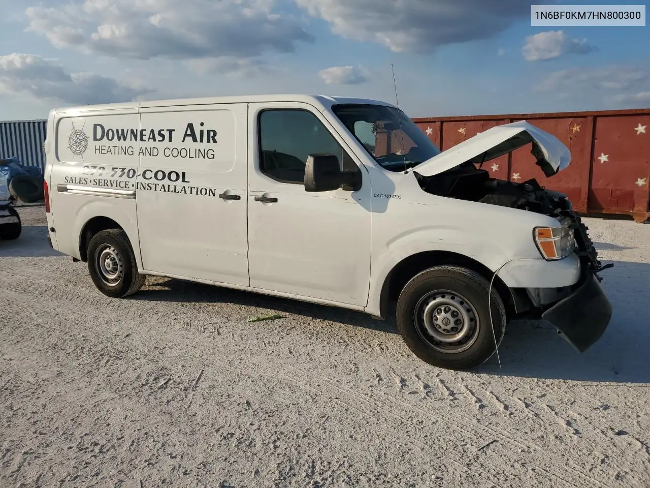 2017 Nissan Nv 1500 S VIN: 1N6BF0KM7HN800300 Lot: 44108915
