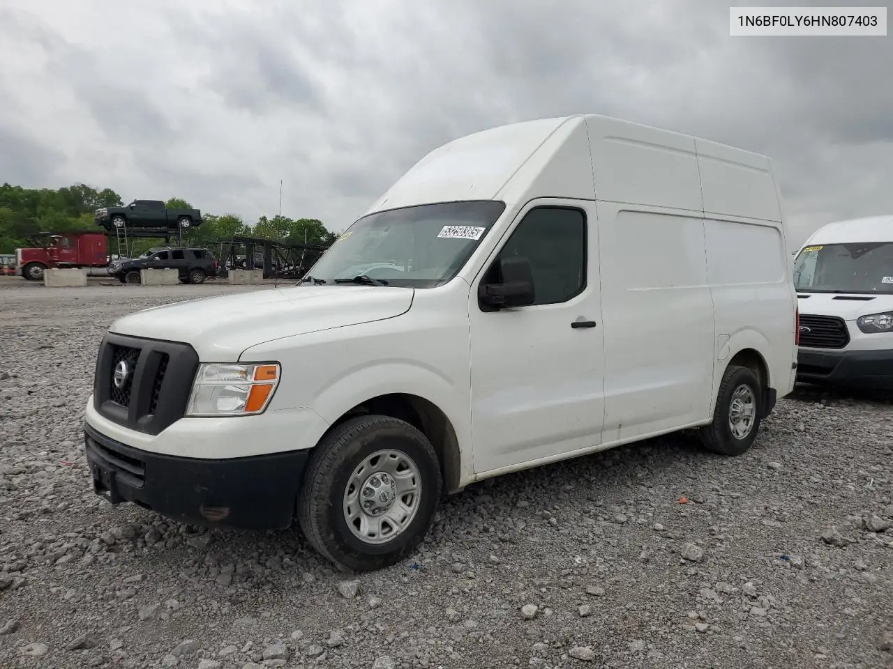 2017 Nissan Nv 2500 S VIN: 1N6BF0LY6HN807403 Lot: 53250385