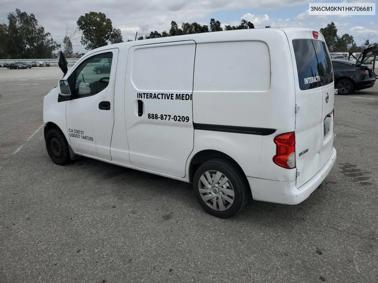 2017 Nissan Nv200 2.5S VIN: 3N6CM0KN1HK706681 Lot: 56981485
