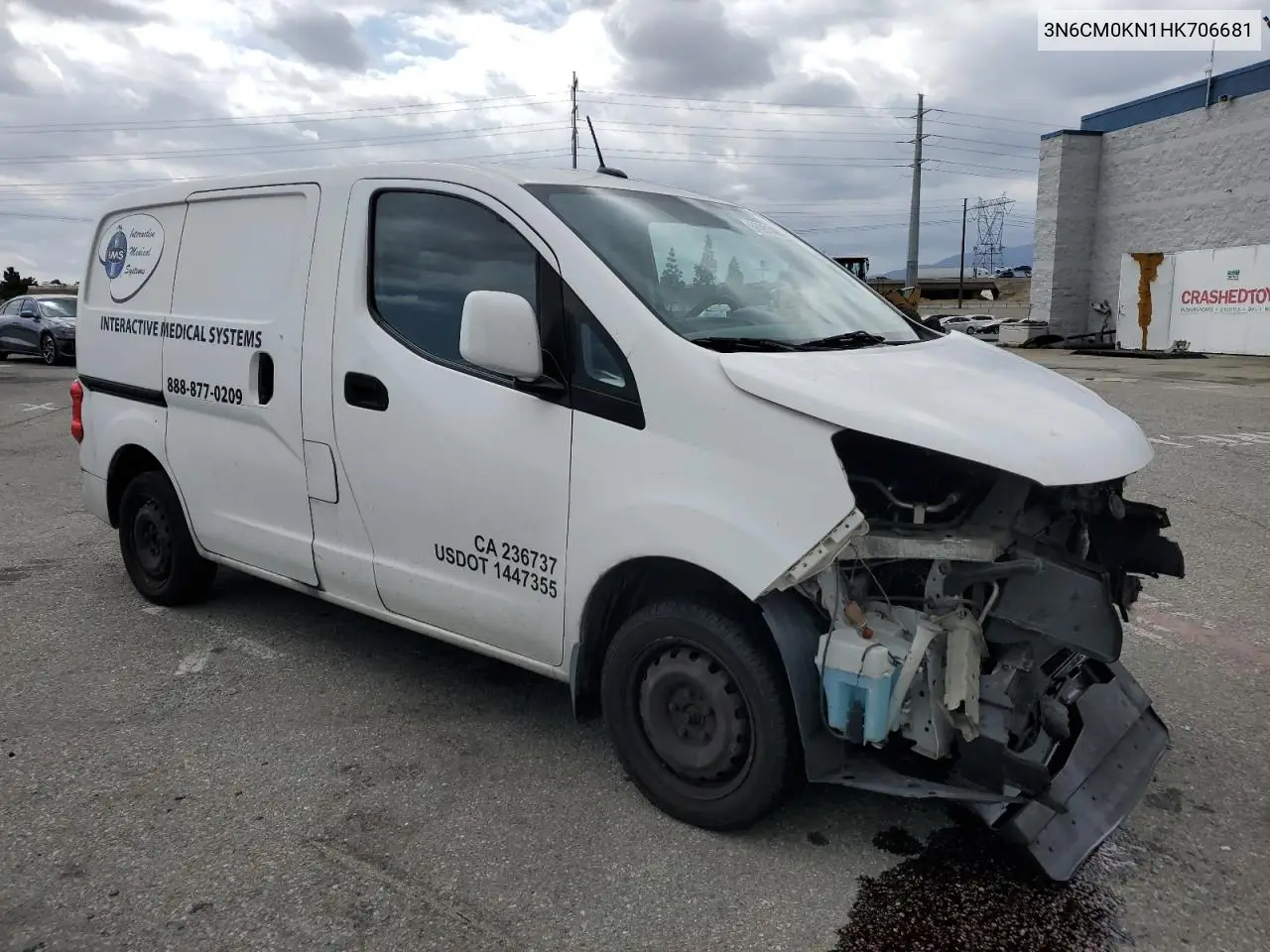 2017 Nissan Nv200 2.5S VIN: 3N6CM0KN1HK706681 Lot: 56981485