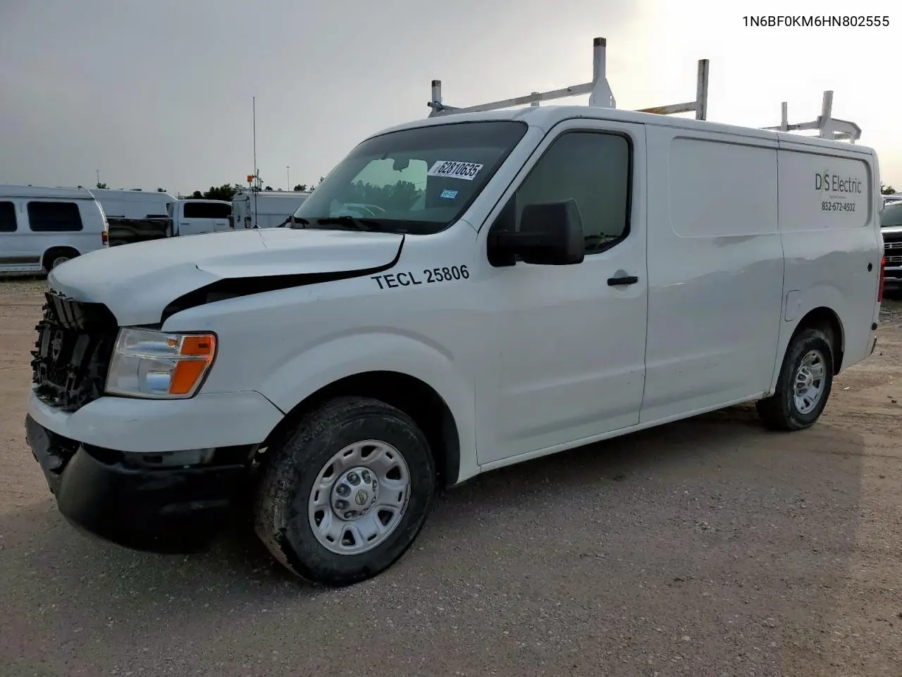 2017 Nissan Nv 1500 S VIN: 1N6BF0KM6HN802555 Lot: 62810635
