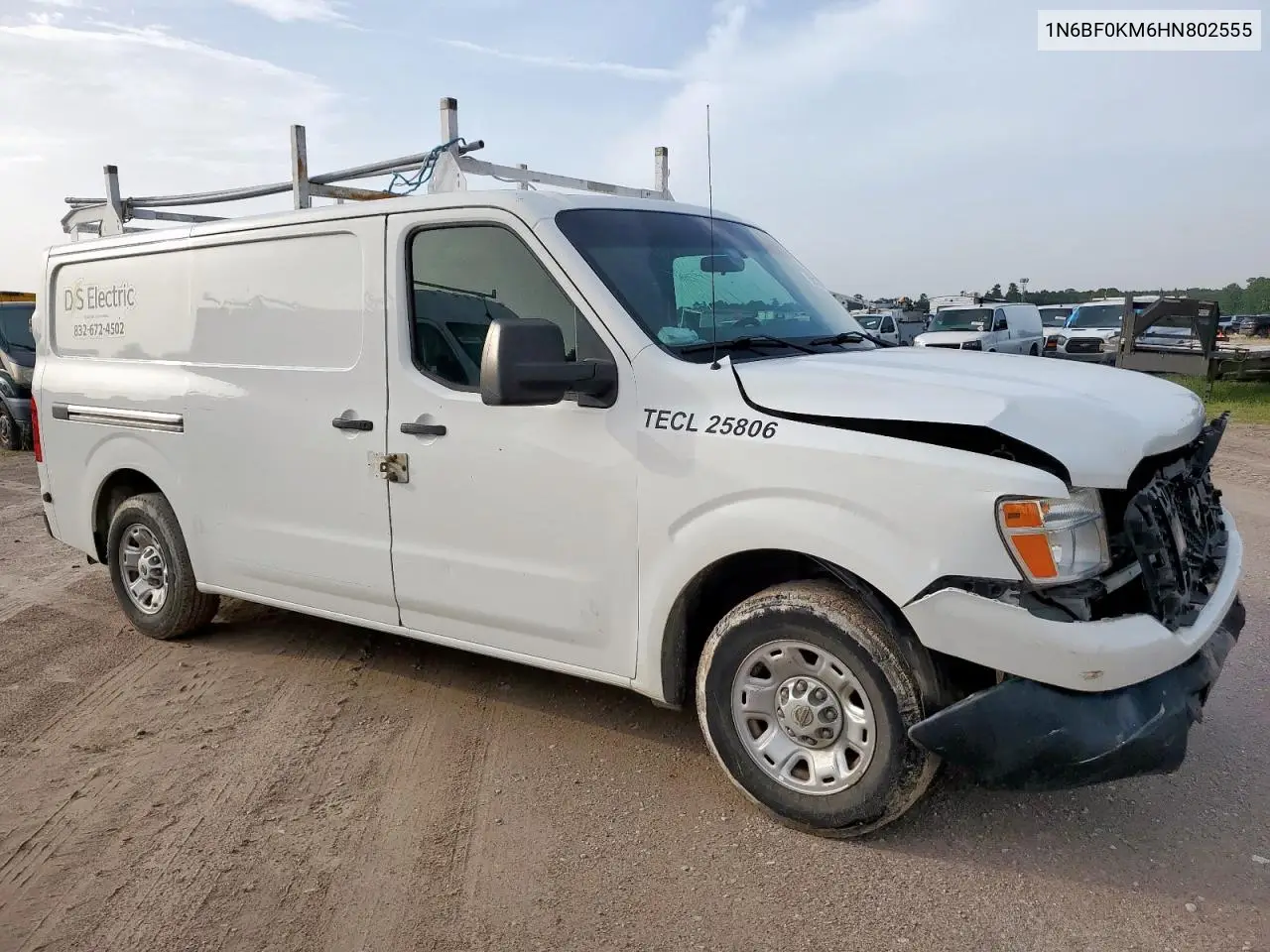 2017 Nissan Nv 1500 S VIN: 1N6BF0KM6HN802555 Lot: 62810635