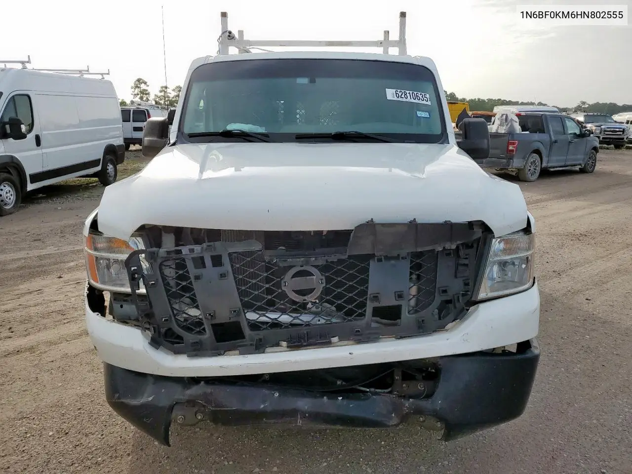 2017 Nissan Nv 1500 S VIN: 1N6BF0KM6HN802555 Lot: 62810635