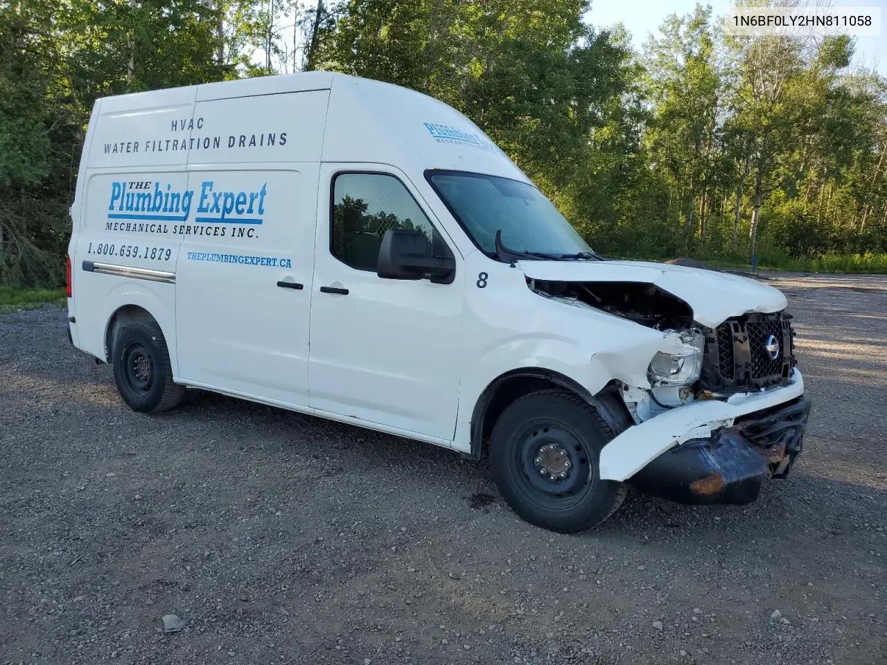 2017 Nissan Nv 2500 S VIN: 1N6BF0LY2HN811058 Lot: 64442065