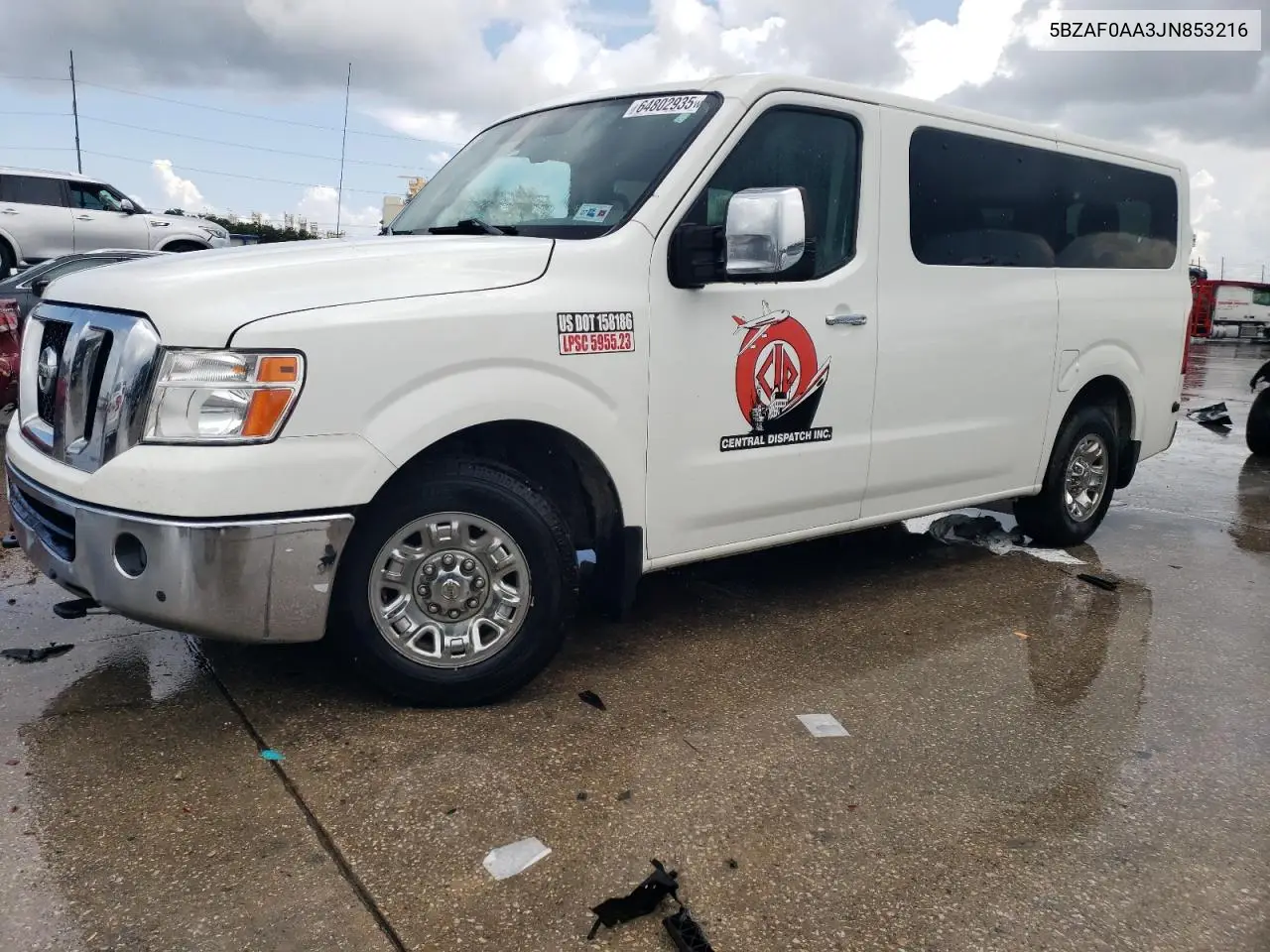 2018 Nissan Nv 3500 S VIN: 5BZAF0AA3JN853216 Lot: 64802935