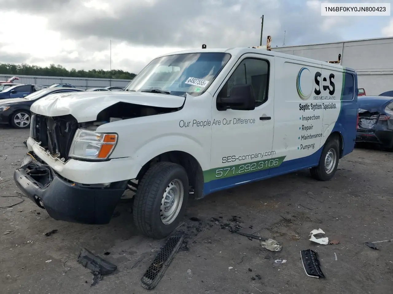 2018 Nissan Nv 1500 S VIN: 1N6BF0KY0JN800423 Lot: 64927555
