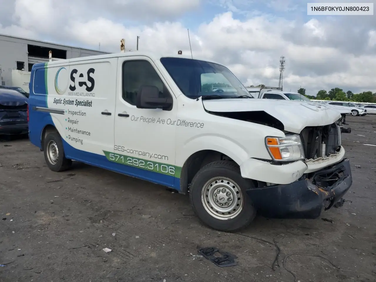 2018 Nissan Nv 1500 S VIN: 1N6BF0KY0JN800423 Lot: 64927555