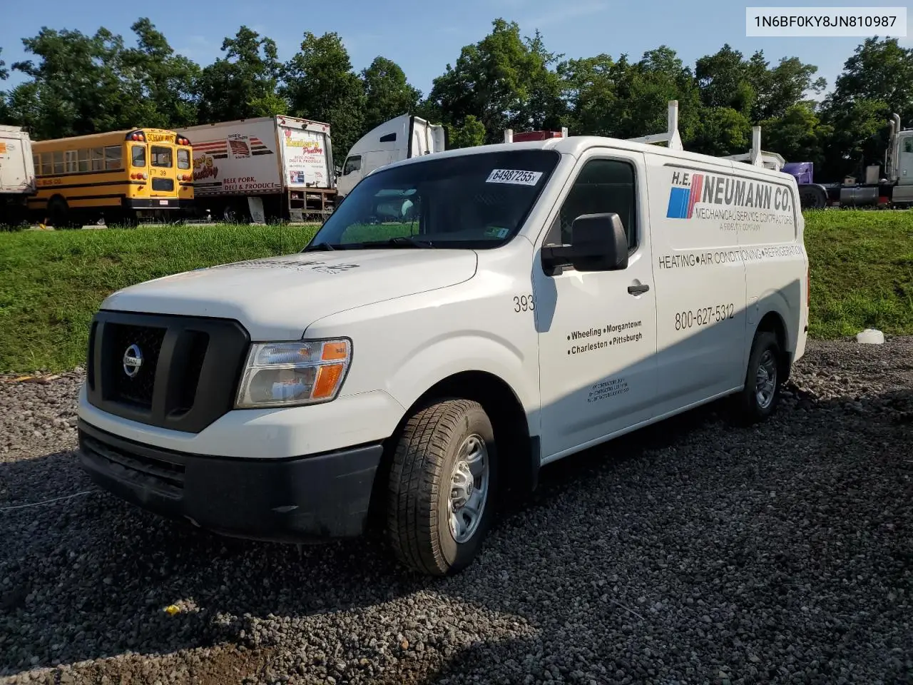 2018 Nissan Nv 1500 S VIN: 1N6BF0KY8JN810987 Lot: 64987255