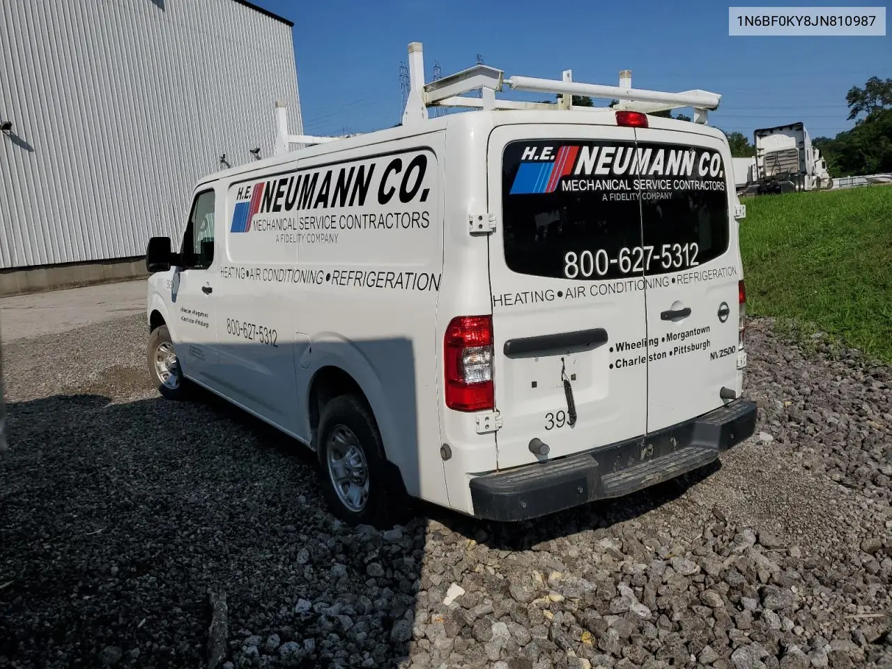 2018 Nissan Nv 1500 S VIN: 1N6BF0KY8JN810987 Lot: 64987255