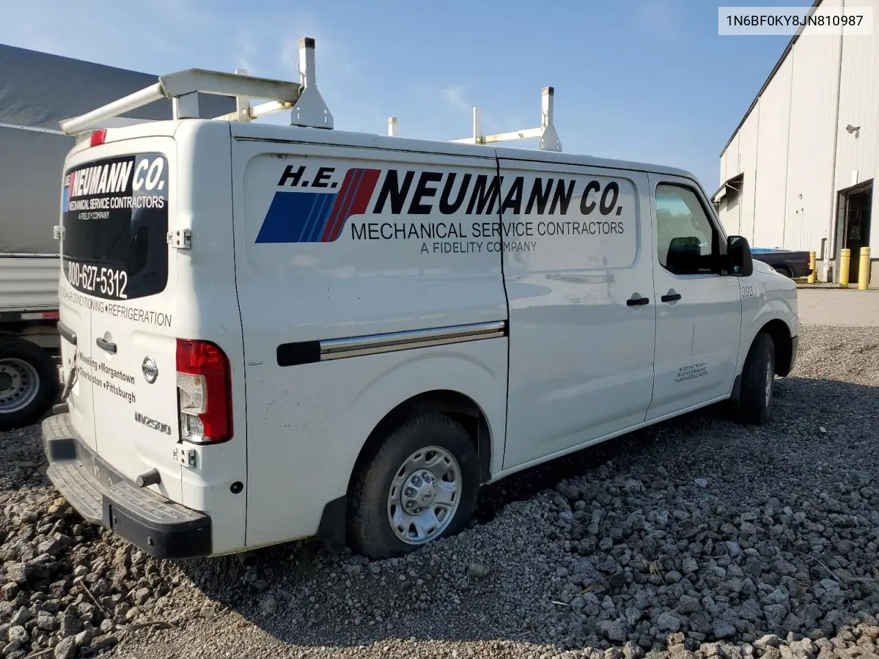 2018 Nissan Nv 1500 S VIN: 1N6BF0KY8JN810987 Lot: 64987255