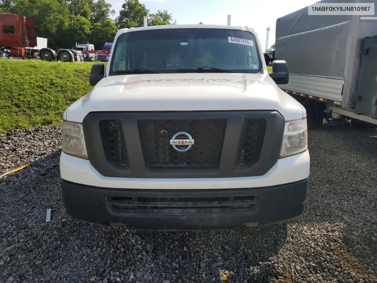 2018 Nissan Nv 1500 S VIN: 1N6BF0KY8JN810987 Lot: 64987255