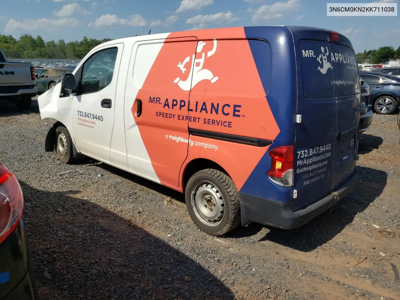 2019 Nissan Nv200 2.5S VIN: 3N6CM0KN2KK711038 Lot: 61058655