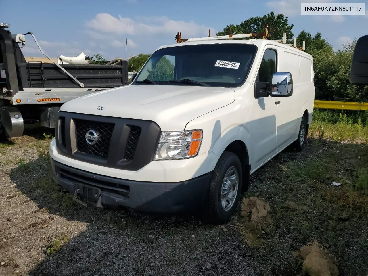 2019 Nissan Nv 2500 S VIN: 1N6AF0KY2KN801117 Lot: 65538295