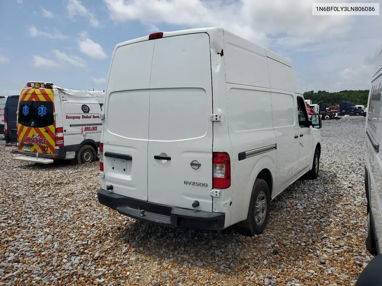 2020 Nissan Nv 2500 S VIN: 1N6BF0LY3LN806086 Lot: 61250775