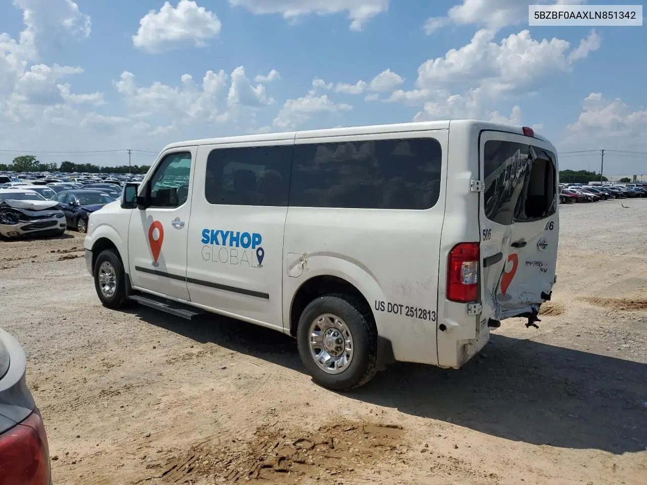 2020 Nissan Nv 3500 VIN: 5BZBF0AAXLN851342 Lot: 61793145