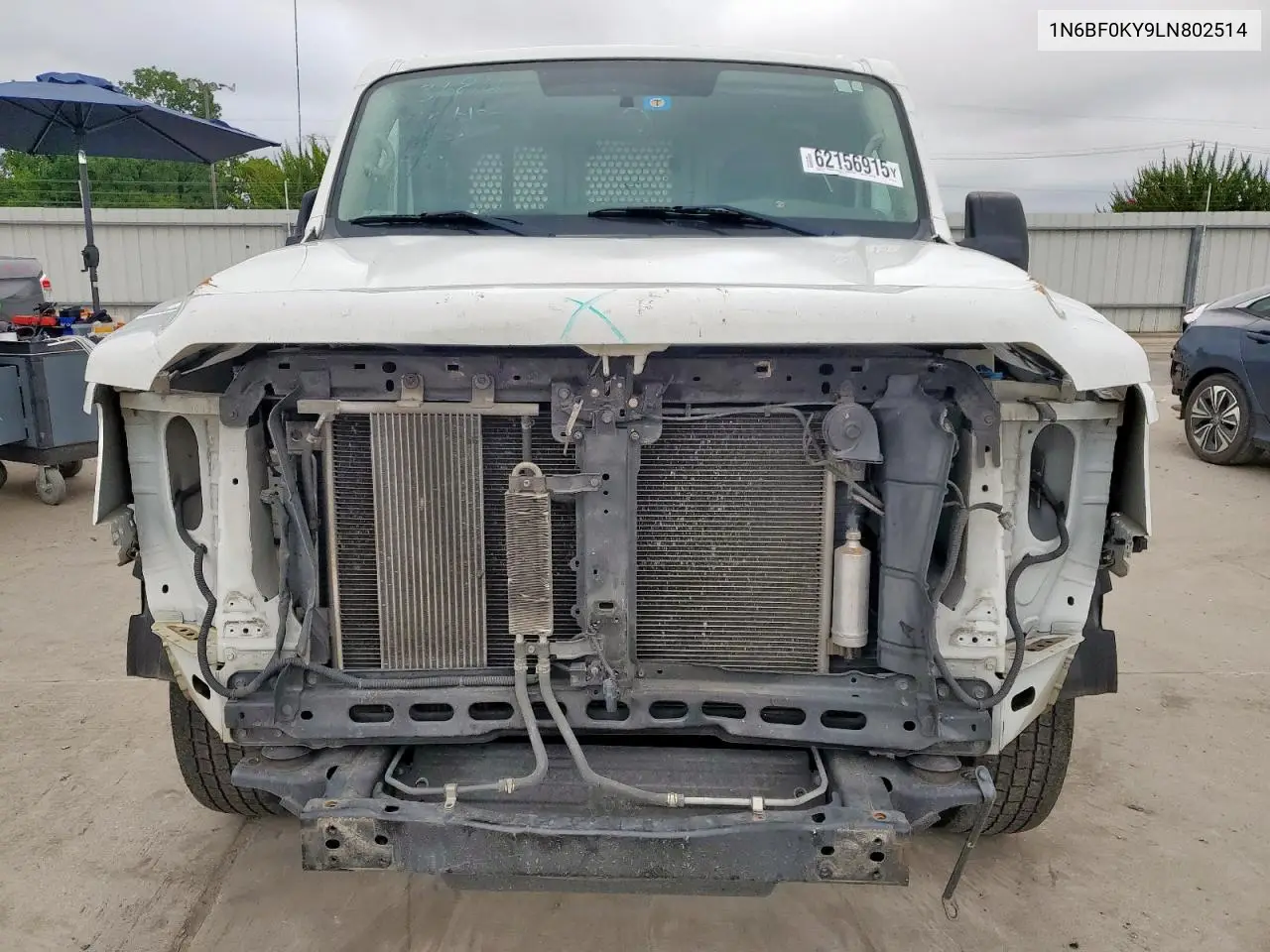 2020 Nissan Nv 2500 S VIN: 1N6BF0KY9LN802514 Lot: 62156915