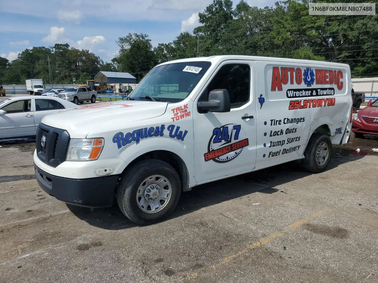 2020 Nissan Nv 1500 S VIN: 1N6BF0KM8LN807488 Lot: 62412145