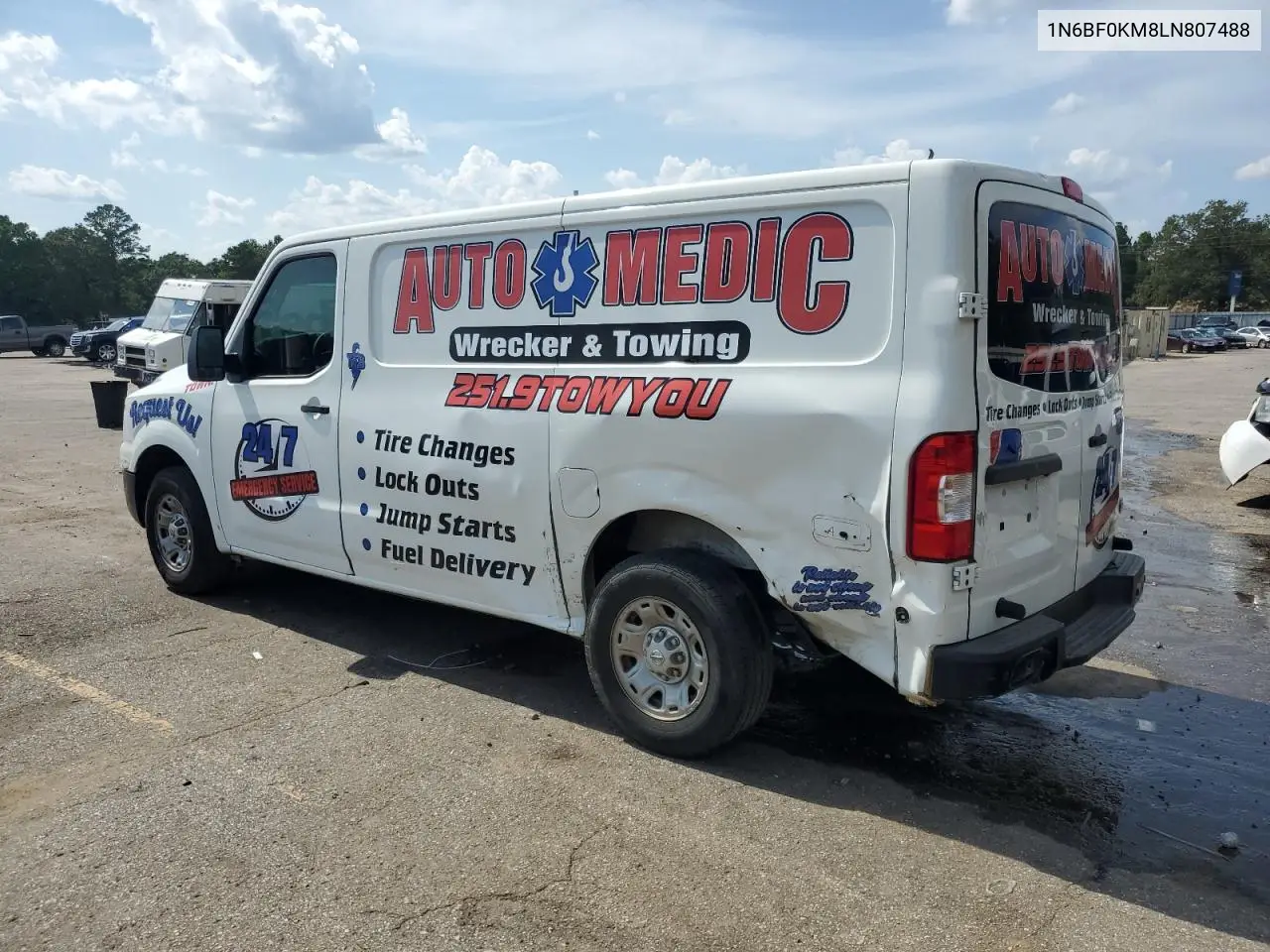 2020 Nissan Nv 1500 S VIN: 1N6BF0KM8LN807488 Lot: 62412145