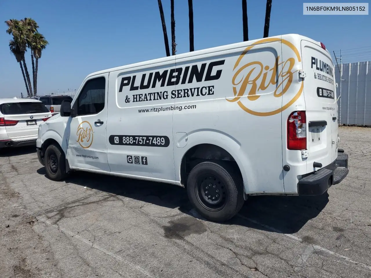 2020 Nissan Nv 1500 S VIN: 1N6BF0KM9LN805152 Lot: 62448225