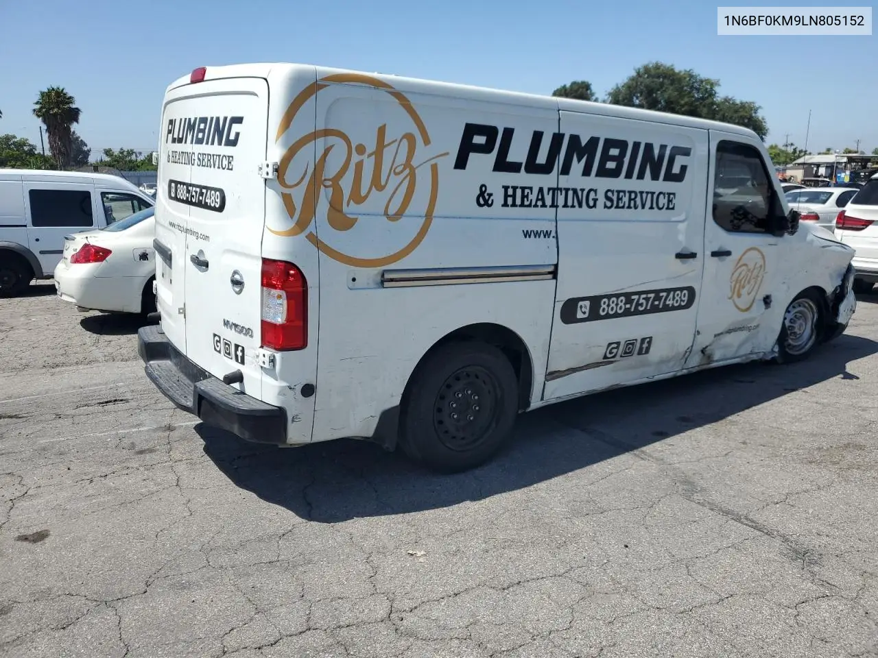 2020 Nissan Nv 1500 S VIN: 1N6BF0KM9LN805152 Lot: 62448225