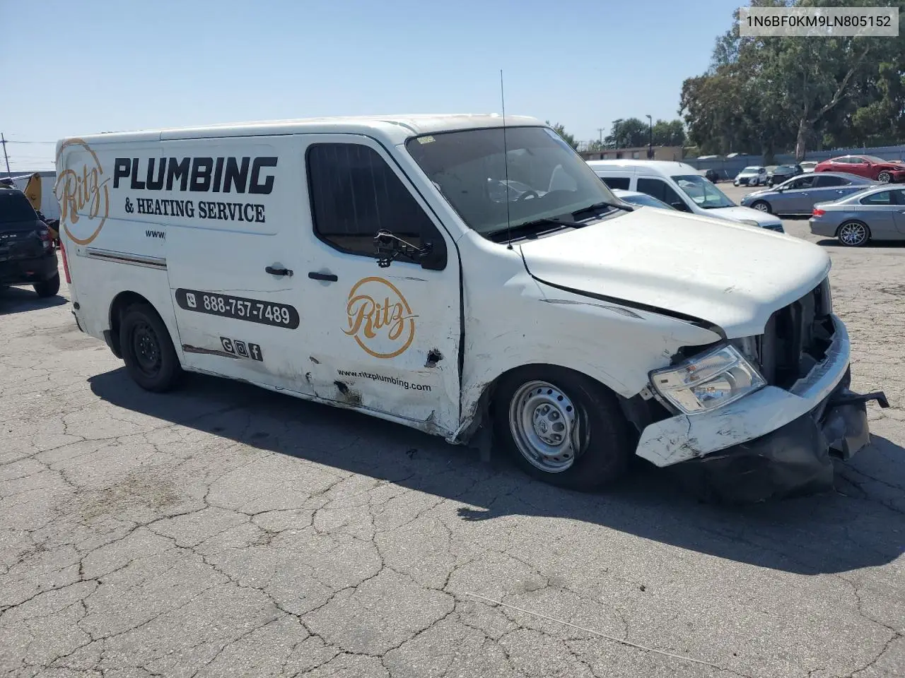 2020 Nissan Nv 1500 S VIN: 1N6BF0KM9LN805152 Lot: 62448225