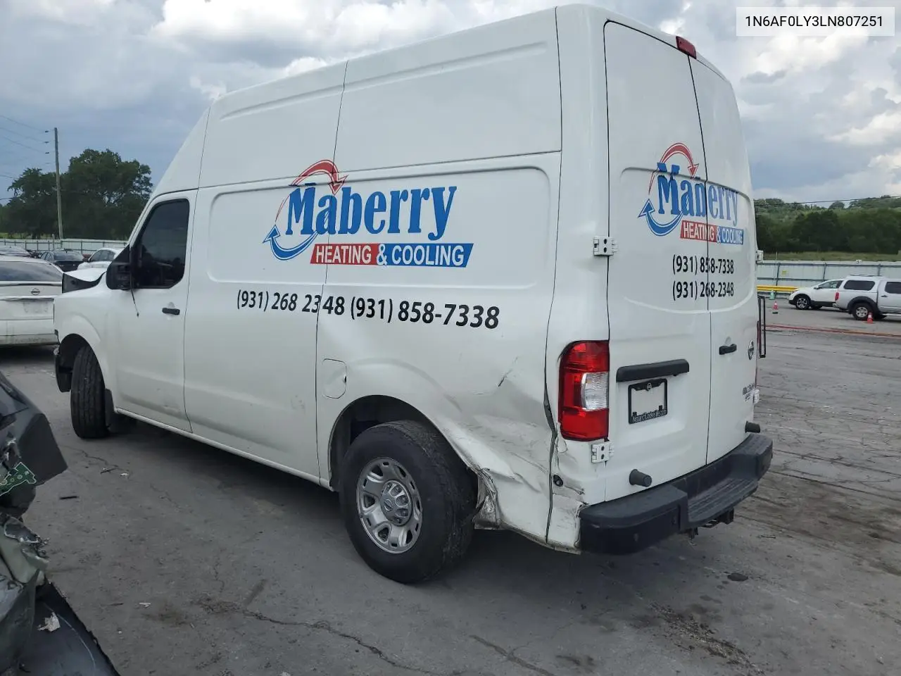 2020 Nissan Nv 2500 Sv VIN: 1N6AF0LY3LN807251 Lot: 64475735
