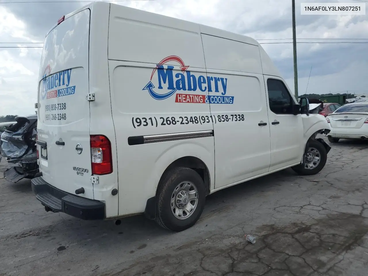 2020 Nissan Nv 2500 Sv VIN: 1N6AF0LY3LN807251 Lot: 64475735