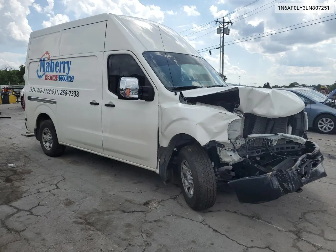2020 Nissan Nv 2500 Sv VIN: 1N6AF0LY3LN807251 Lot: 64475735