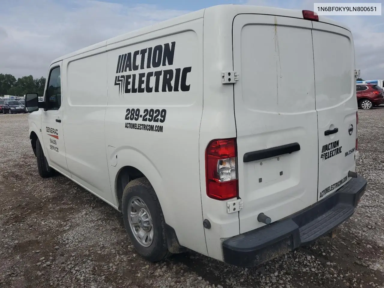 2020 Nissan Nv 2500 S VIN: 1N6BF0KY9LN800651 Lot: 65877145
