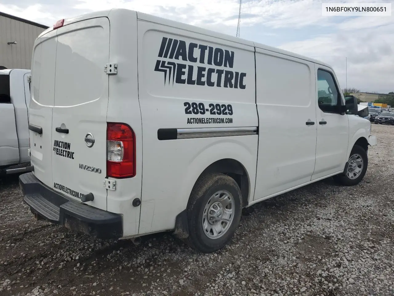 2020 Nissan Nv 2500 S VIN: 1N6BF0KY9LN800651 Lot: 65877145