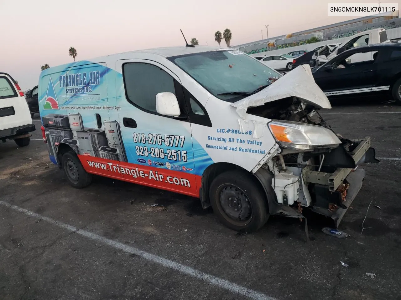 2020 Nissan Nv200 2.5S VIN: 3N6CM0KN8LK701115 Lot: 75052694