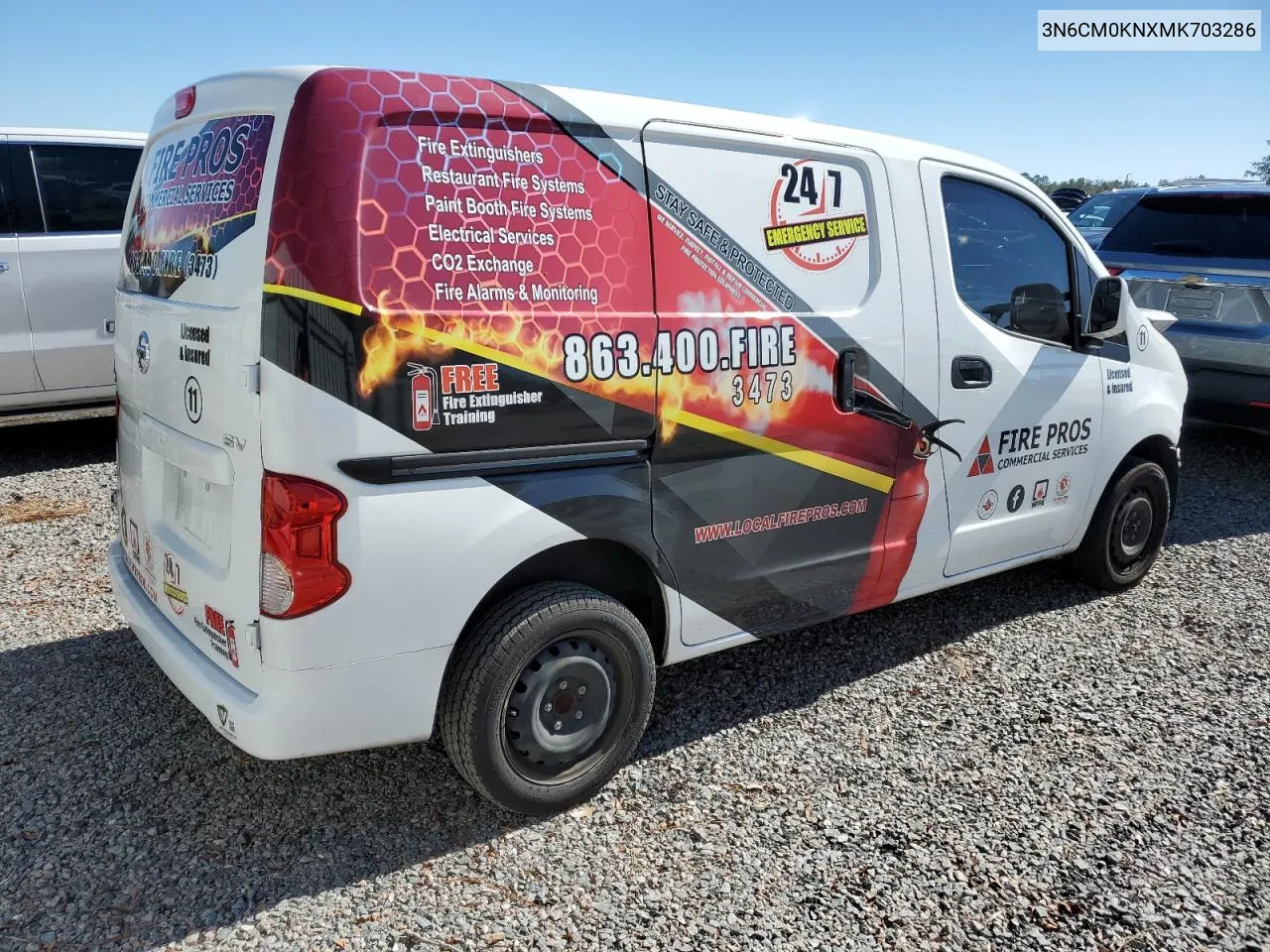 2021 Nissan Nv200 2.5S VIN: 3N6CM0KNXMK703286 Lot: 42491145