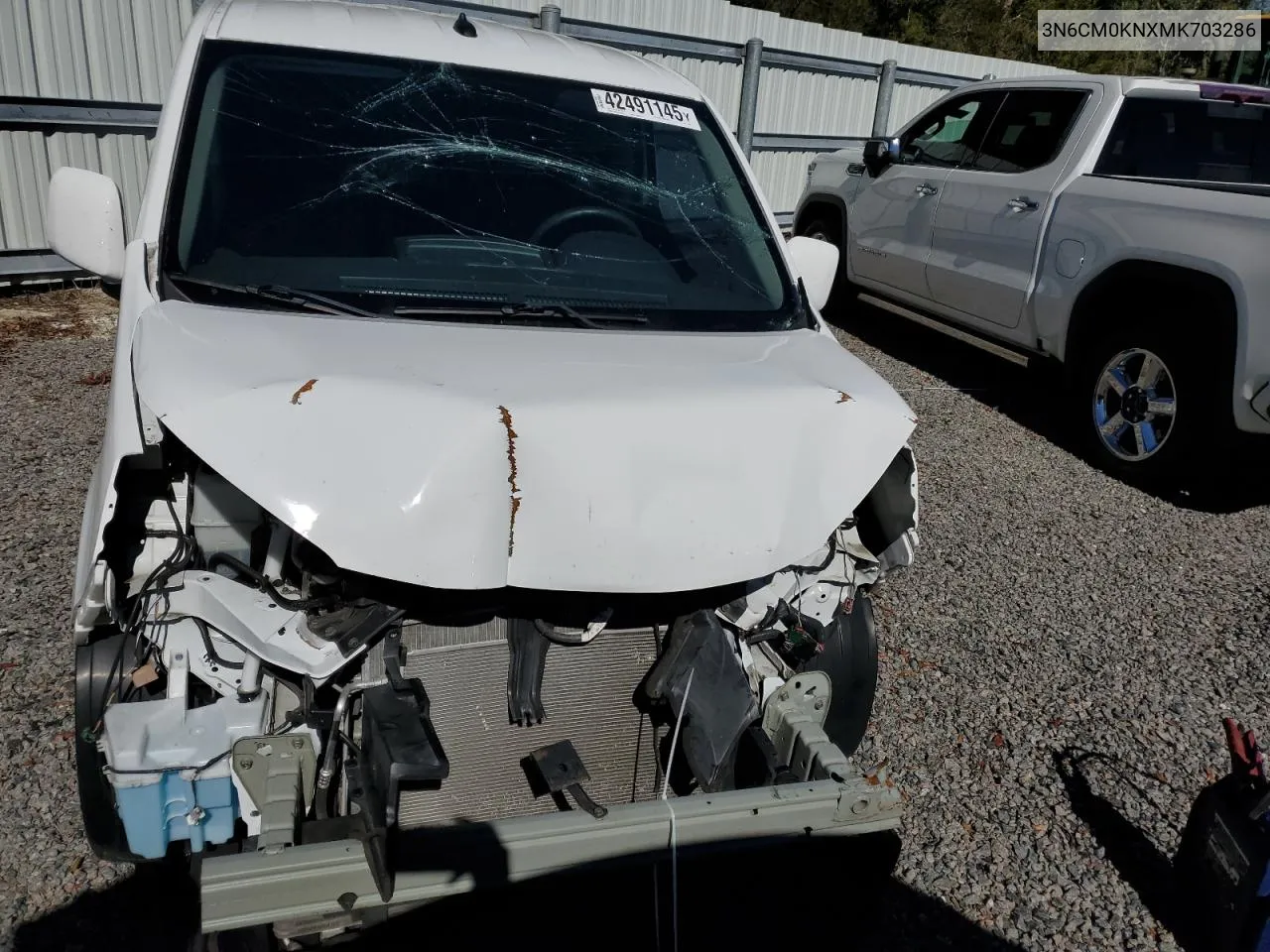 2021 Nissan Nv200 2.5S VIN: 3N6CM0KNXMK703286 Lot: 42491145