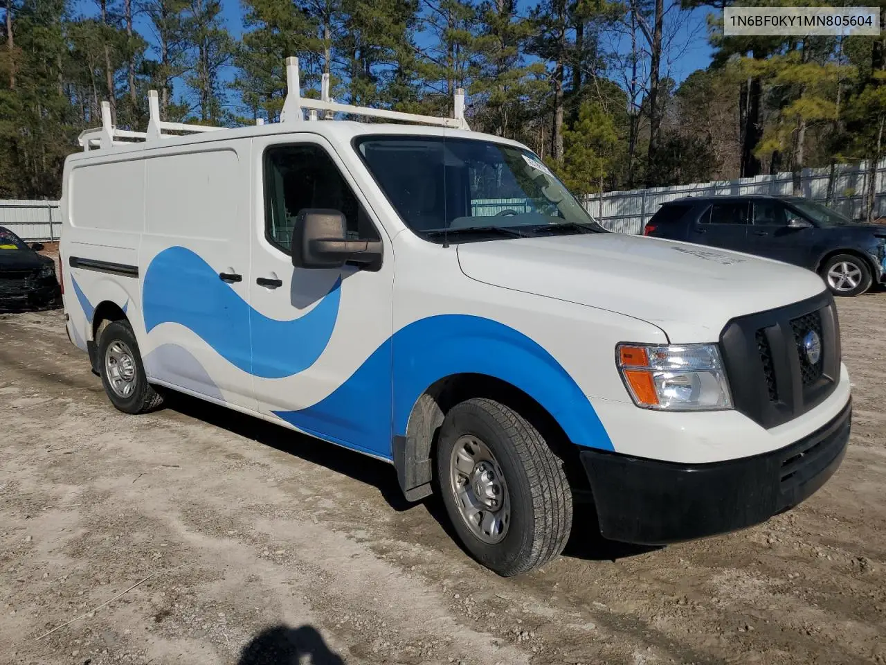 2021 Nissan Nv 2500 S VIN: 1N6BF0KY1MN805604 Lot: 43198105