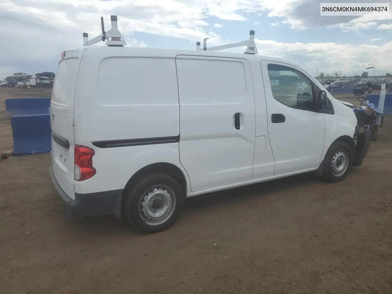 2021 Nissan Nv200 2.5S VIN: 3N6CM0KN4MK694374 Lot: 60213375