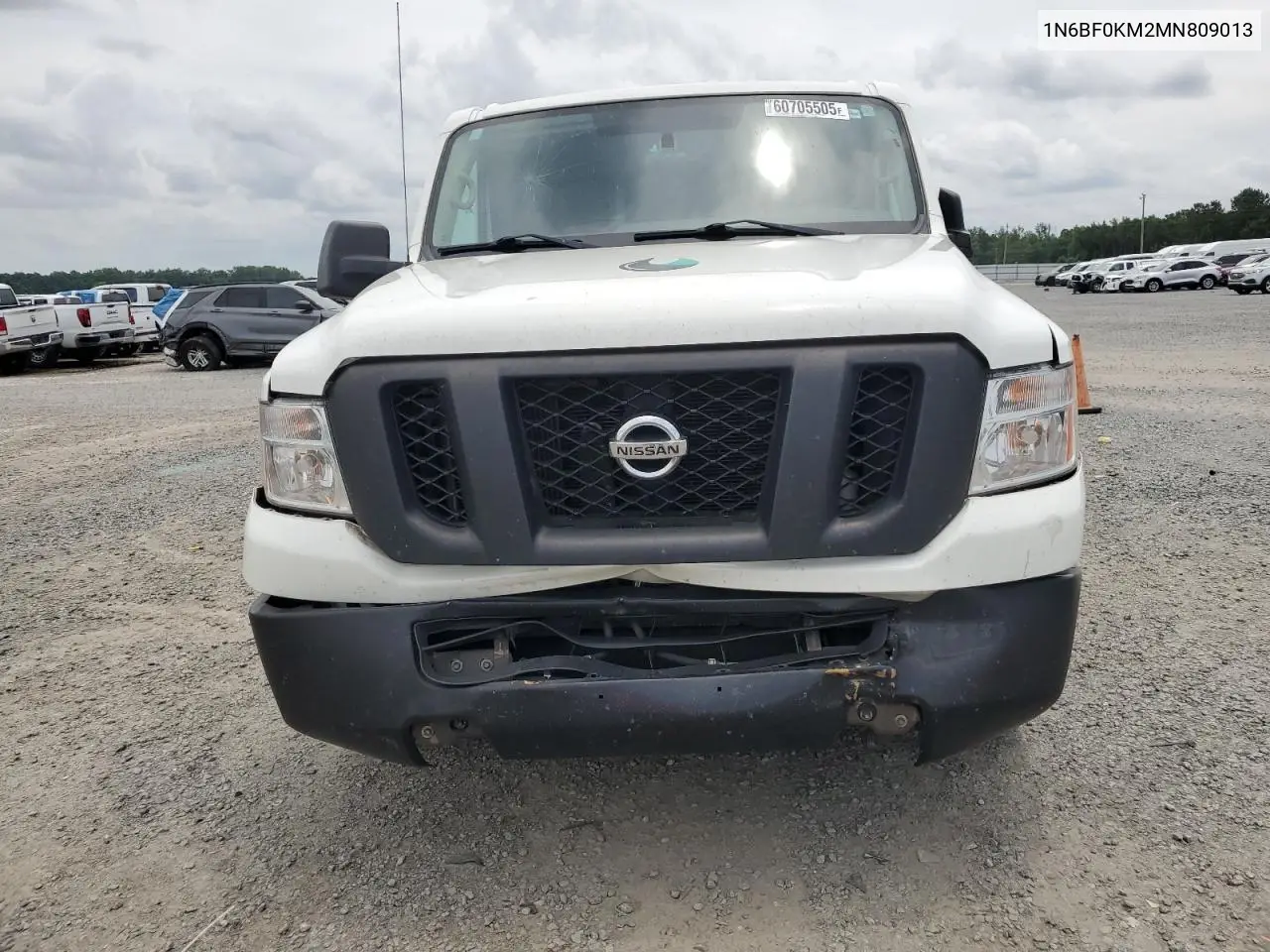 2021 Nissan Nv 1500 S VIN: 1N6BF0KM2MN809013 Lot: 60705505